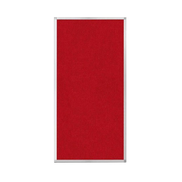 Hush Panel Configurable Cubicle Partition 3' x 6' Red Fabric